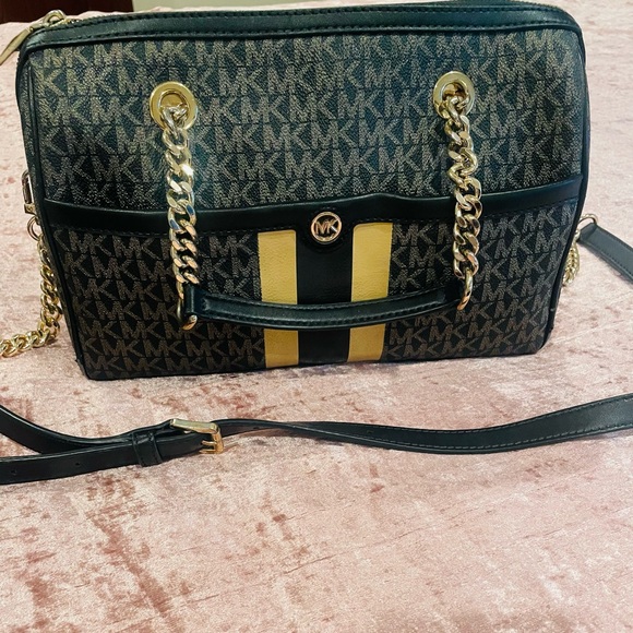 Michael Kors monogrammed crossbody purse - Picture 1 of 4